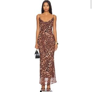Revolve Leopard Print Maxi Dress